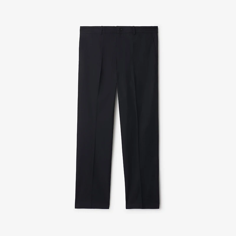 Cotton Chinos in Indigo - Men | Burberry® Official