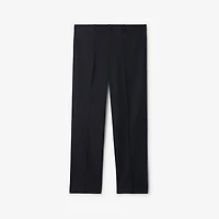 Cotton Chinos in Indigo - Men | Burberry® Official