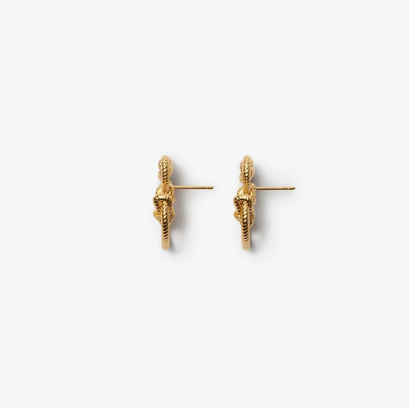 Nautical Knot Stud Earrings​ in Gold