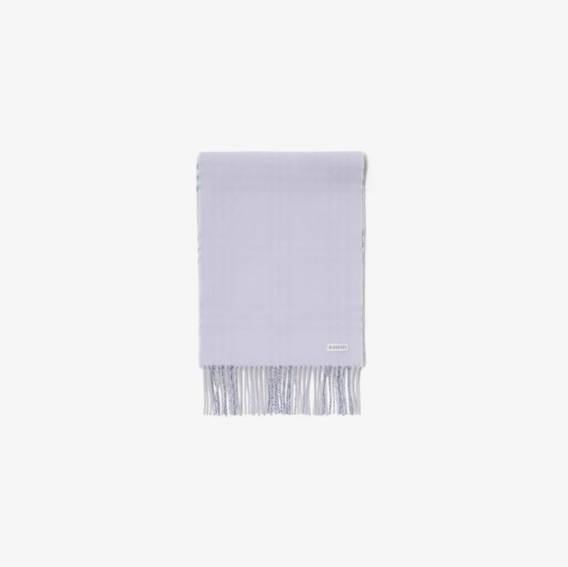 Gradient Check Cashmere Scarf in Seafoam green | Burberry® Official