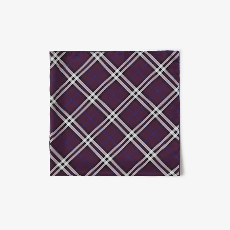 Check Silk Scarf in Pansy | Burberry® Official