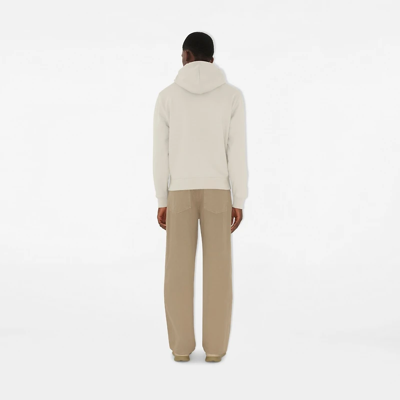 Knot Logo Cotton Hoodie in Sail - Men | Burberry® Official