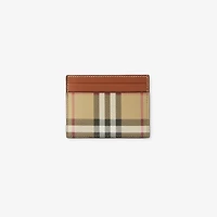 Check Card Case in Archive beige - Women | Burberry® Official