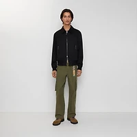 Gabardine Harrington Jacket in Black - Men | Burberry® Official