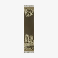 Tower Bridge Cashmere Scarf in Hunter | Burberry® Official