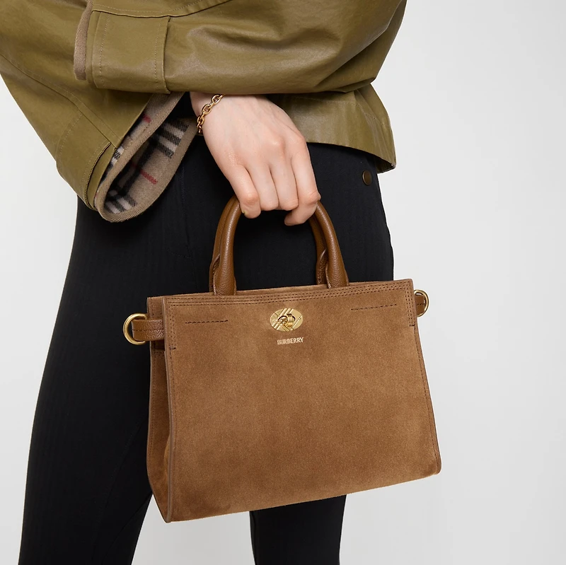Mini Cotswolds Tote in Hazel brown - Women | Burberry® Official