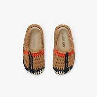 Raffia Sandals in Sand - Children | Burberry® Official