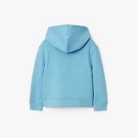 Cotton Zip Hoodie in Lizard | Burberry® Official