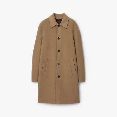 Mid-length Wool Car Coat in Camel/treacle brown - Men | Burberry® Official