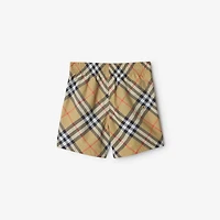Check Swim Shorts in Sand | Burberry® Official