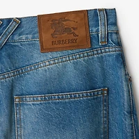 Slim Jeans in Mid blue - Men, Cotton | Burberry® Official