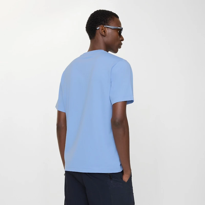 Knight Stamp Cotton T-shirt in Cornflower blue - Men | Burberry® Official
