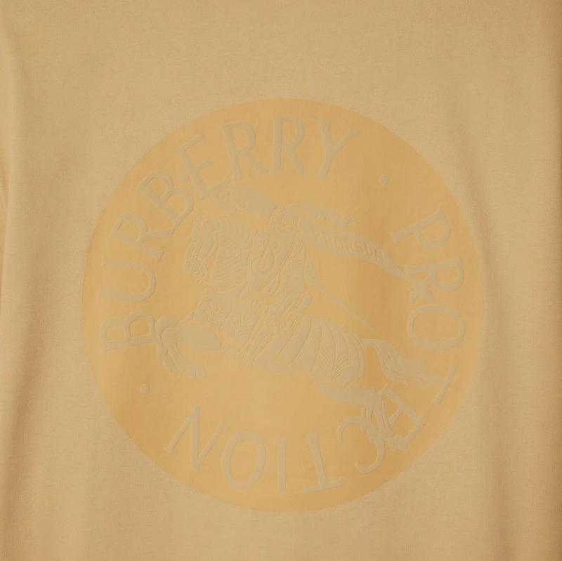 EKD Badge Cotton T-shirt in Sand - Men | Burberry® Official