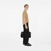 EKD Badge Cotton T-shirt in Sand - Men | Burberry® Official