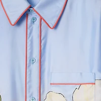 Highgrove Honeybee Silk Shirt Dress in Blue - Women | Burberry® Official