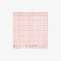 Check Wool Baby Blanket in Ice pink - Children | Burberry® Official