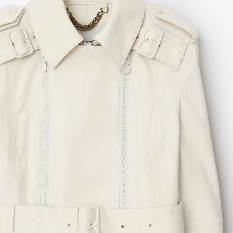 Bonded Cotton Trench Jacket in Sail - Women | Burberry® Official