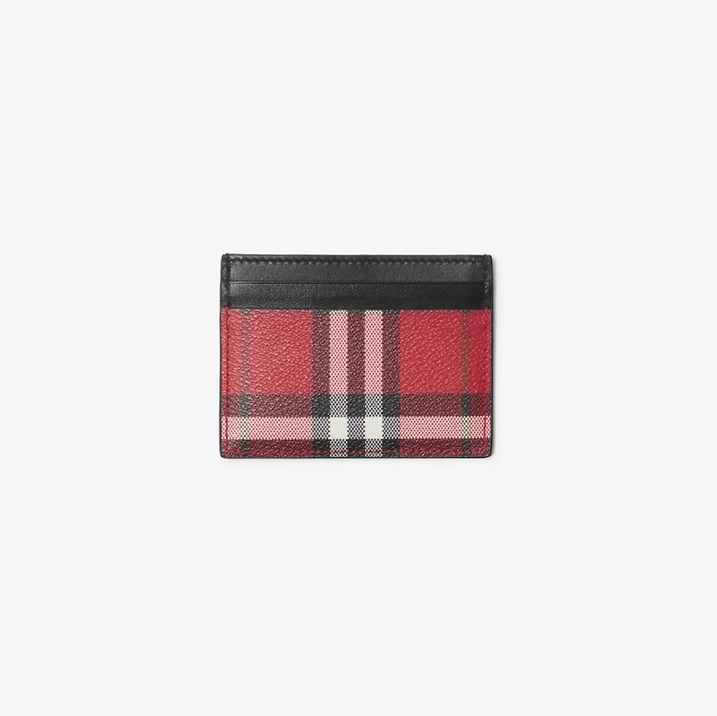 Check Card Case in Post red - Women | Burberry® Official