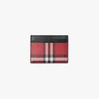 Check Card Case in Post red - Women | Burberry® Official