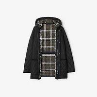 Quilted Nylon Parka in Black - Women | Burberry® Official