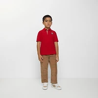 Cotton Polo Shirt in Poppy red | Burberry® Official