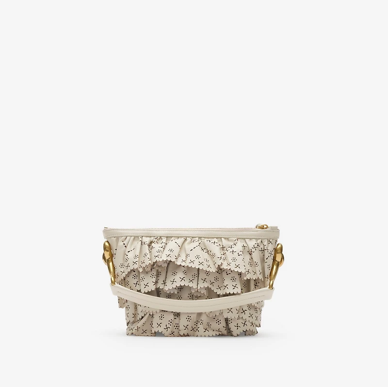 Mini Ruffle Bag in Soap beige - Women, Leather | Burberry® Official