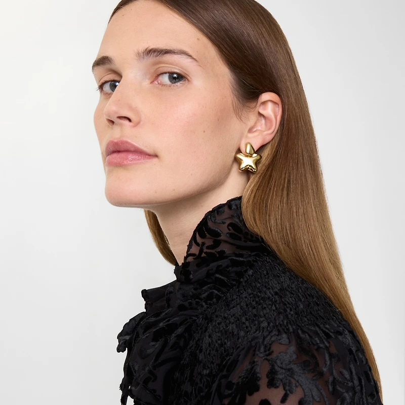 Star Earrings in Gold - Women | Burberry® Official