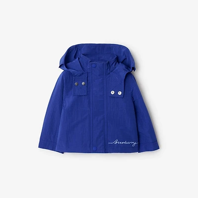 Logo Nylon Jacket in Knight | Burberry® Official