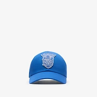 Thistle Shield Gabardine Baseball Cap in Damson blue - Men | Burberry® Official