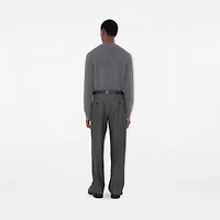 Cashmere Blend Sweater in Grey - Men | Burberry® Official