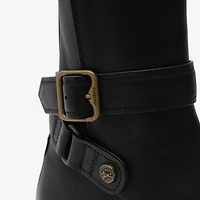 Leather Ledger Jodphur Boots​​ in Black - Women | Burberry® Official
