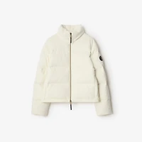 Cashmere Ambleside Puffer Jacket in Ice white - Women, Nylon | Burberry® Official