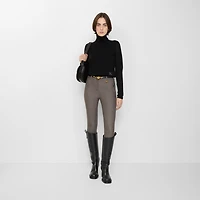 Herringbone Stretch Cotton Jodhpurs in Walnut brown/taupe beige - Women | Burberry® Official