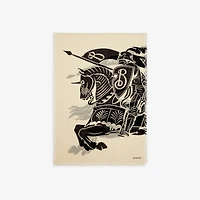 Wide EKD Wool Scarf in Calico | Burberry® Official