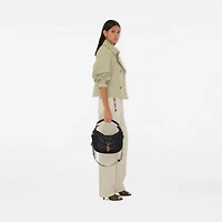 Small B Clip Messenger Bag in Black - Women, Leather | Burberry® Official