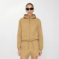 Stretch Nylon Hooded Jacket in Beige - Women | Burberry® Official
