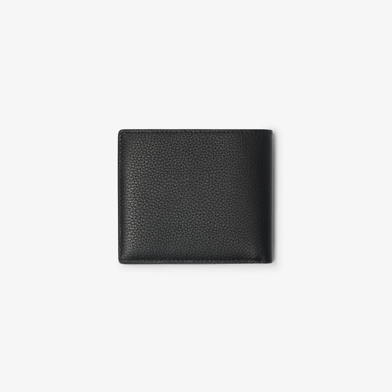 Knight Stamp Bifold Coin Wallet in Black - Men | Burberry® Official