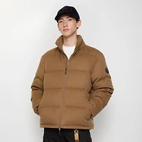 Cashmere Snowdon Puffer Jacket in Camel - Men | Burberry® Official