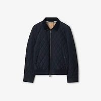 Quilted Nylon Jacket in Navy - Men | Burberry® Official