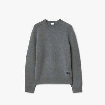 Cashmere Sweater in Grey - Men | Burberry® Official