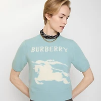 EKD Wool Cashmere Top in Eggshell blue - Women | Burberry® Official