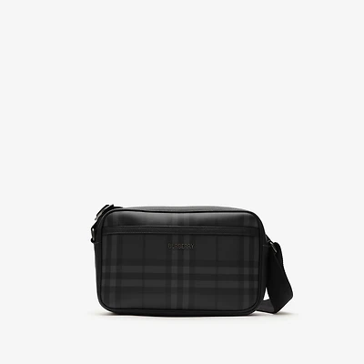 City Check Crossbody Bag in Iron grey - Men, Cotton, Technical | Burberry® Official