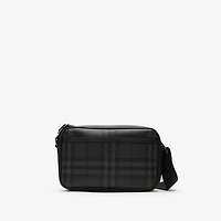 City Check Crossbody Bag in Iron grey - Men, Cotton, Technical | Burberry® Official