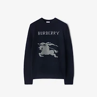 EKD Wool Cashmere Sweater in Navy - Men | Burberry® Official