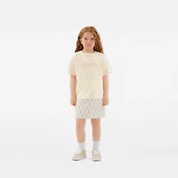 Checkerboard Denim Skirt in Calico | Burberry® Official