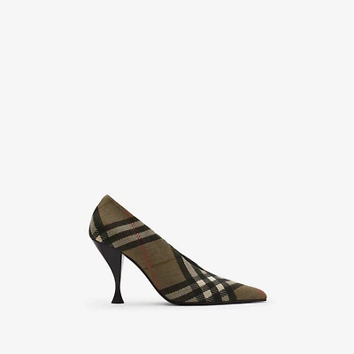 Check Cameo High Pumps​ in Brush brown - Women | Burberry® Official