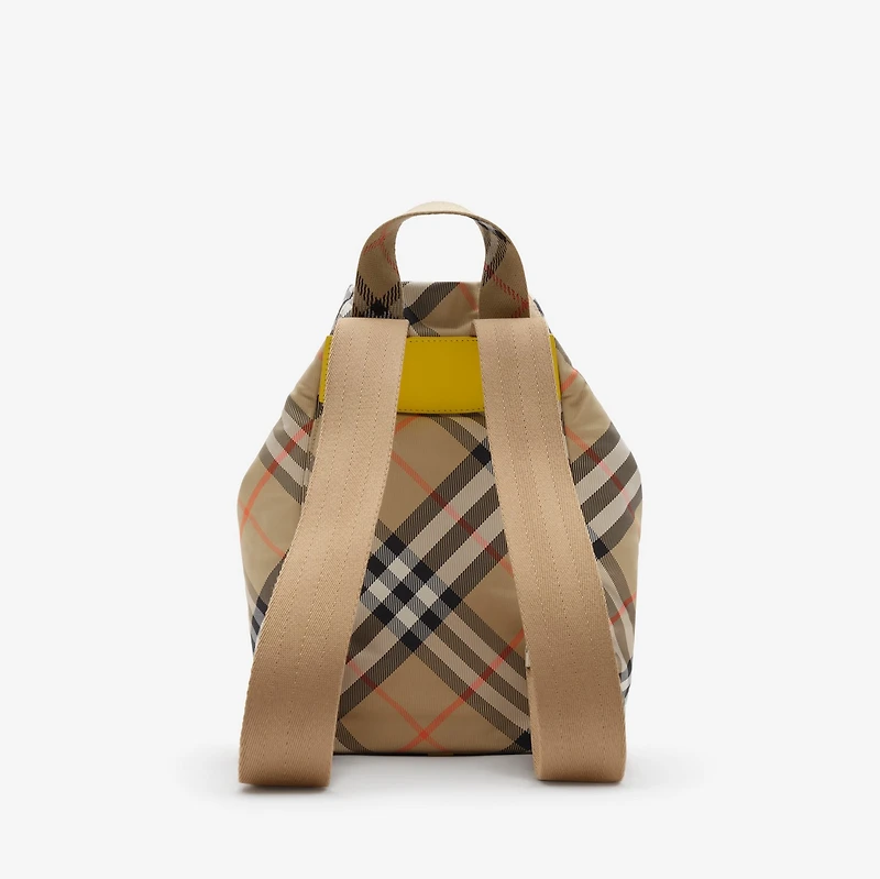 Duck Check Backpack in Sand beige - Children | Burberry® Official