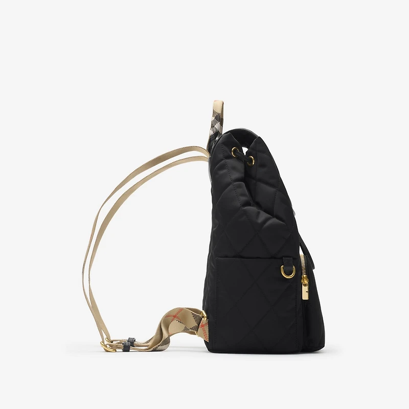 Horseshoe Backpack in Black - Women, Nylon | Burberry® Official