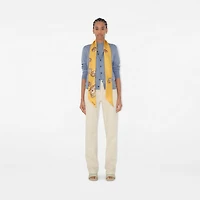 Skinny Poppy Silk Scarf in Veneer | Burberry® Official