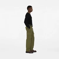 Gabardine Cargo Trousers in Wreath green - Men | Burberry® Official